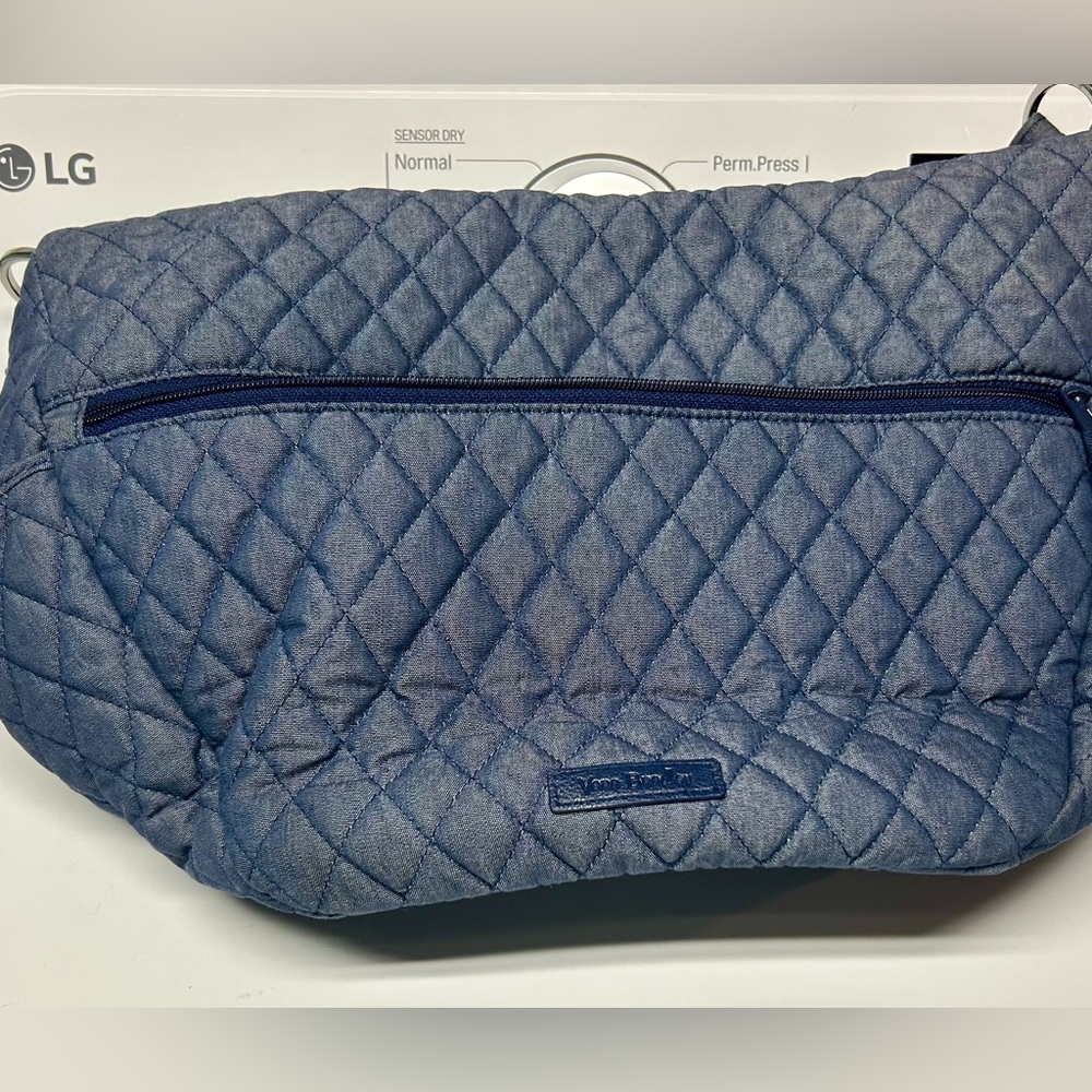 Vera Bradley Moonlight Navy Denim Shoulder Bag